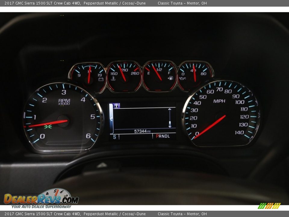 2017 GMC Sierra 1500 SLT Crew Cab 4WD Gauges Photo #9