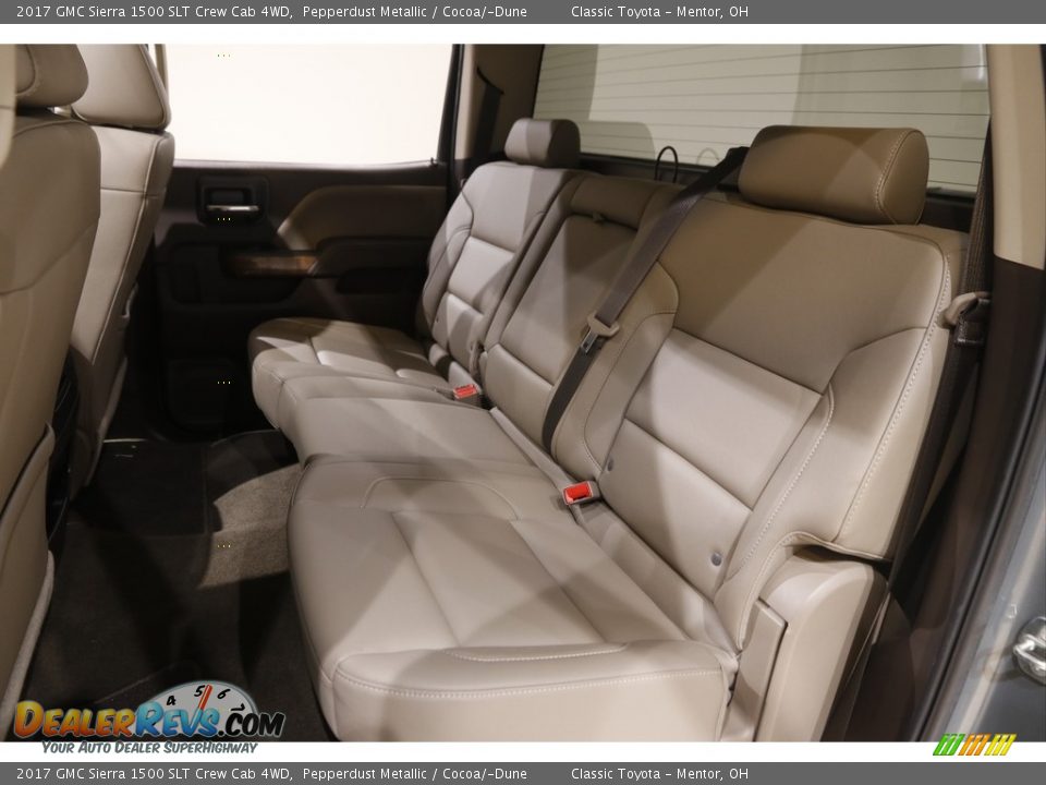 Rear Seat of 2017 GMC Sierra 1500 SLT Crew Cab 4WD Photo #20