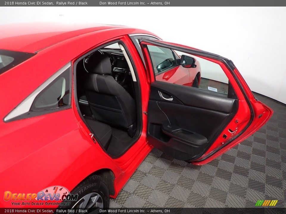 2018 Honda Civic EX Sedan Rallye Red / Black Photo #34