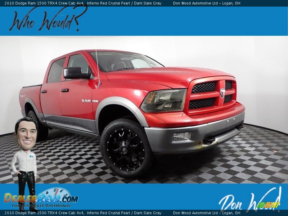 2010 Dodge Ram 1500 TRX4 Crew Cab 4x4 Inferno Red Crystal Pearl / Dark Slate Gray Photo #1