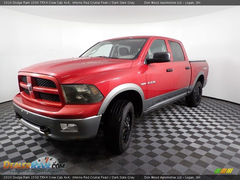 2010 Dodge Ram 1500 TRX4 Crew Cab 4x4 Inferno Red Crystal Pearl / Dark Slate Gray Photo #3