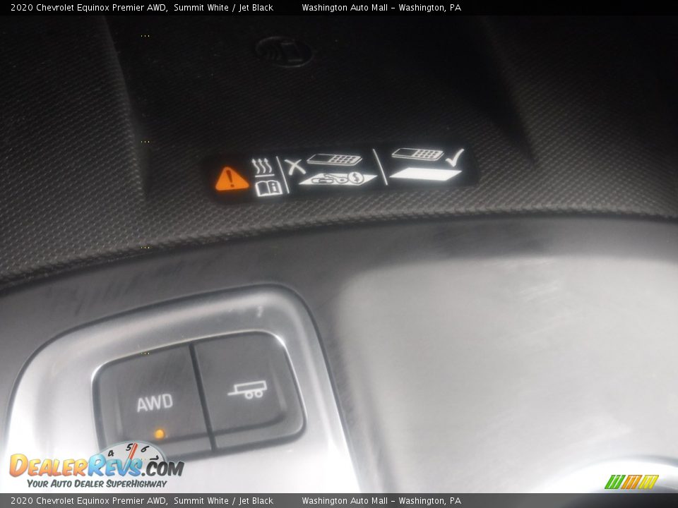 2020 Chevrolet Equinox Premier AWD Summit White / Jet Black Photo #19