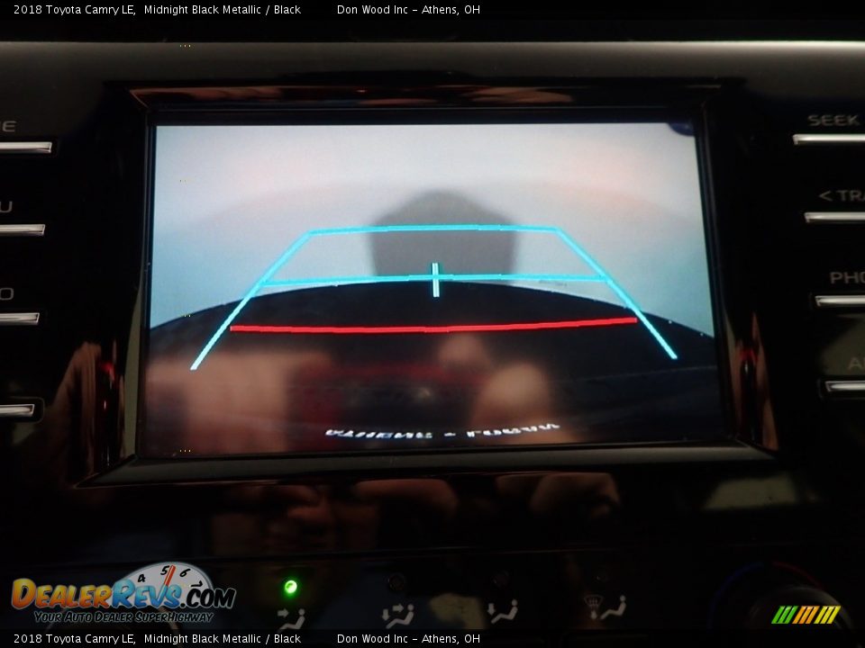 2018 Toyota Camry LE Midnight Black Metallic / Black Photo #2