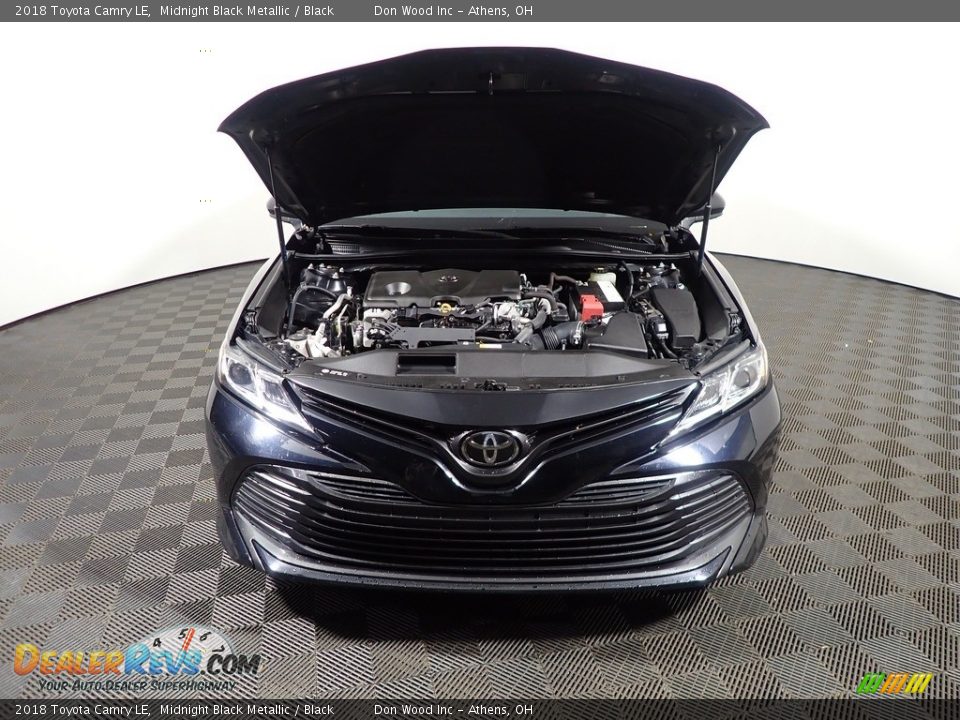 2018 Toyota Camry LE Midnight Black Metallic / Black Photo #5