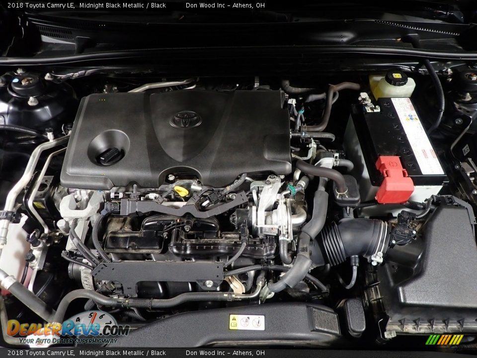2018 Toyota Camry LE Midnight Black Metallic / Black Photo #6