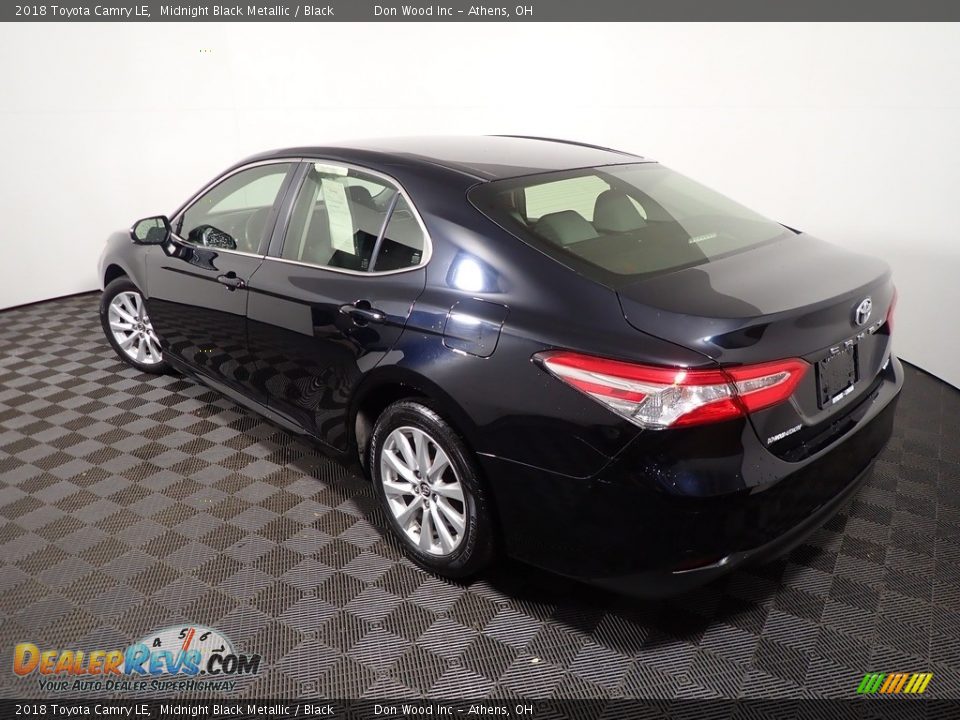 2018 Toyota Camry LE Midnight Black Metallic / Black Photo #10