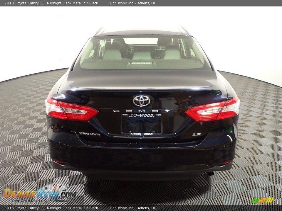 2018 Toyota Camry LE Midnight Black Metallic / Black Photo #11