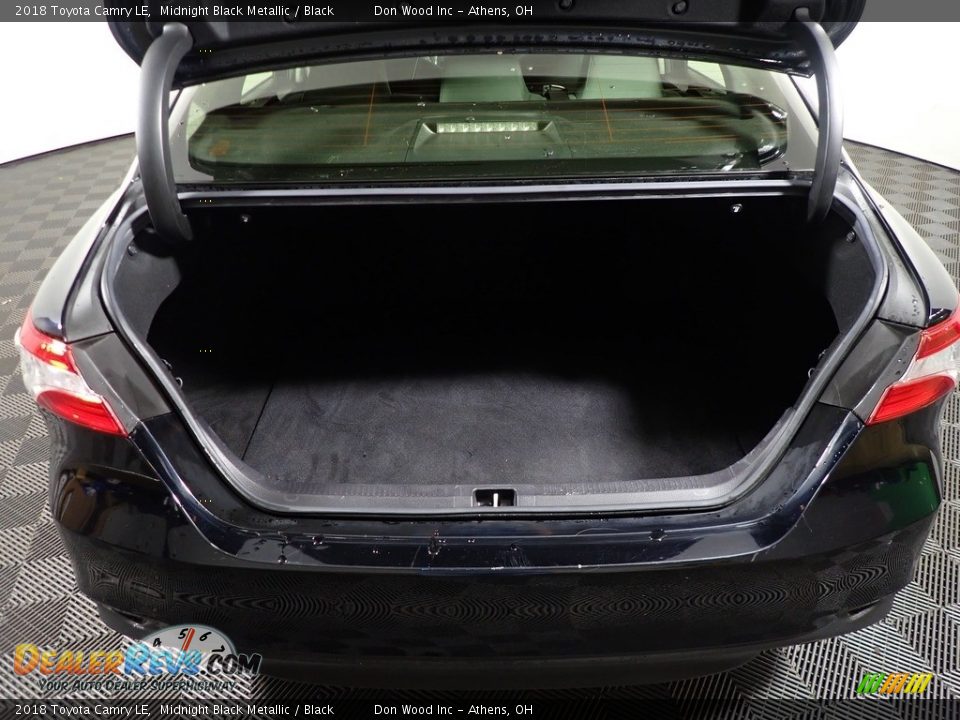 2018 Toyota Camry LE Midnight Black Metallic / Black Photo #13