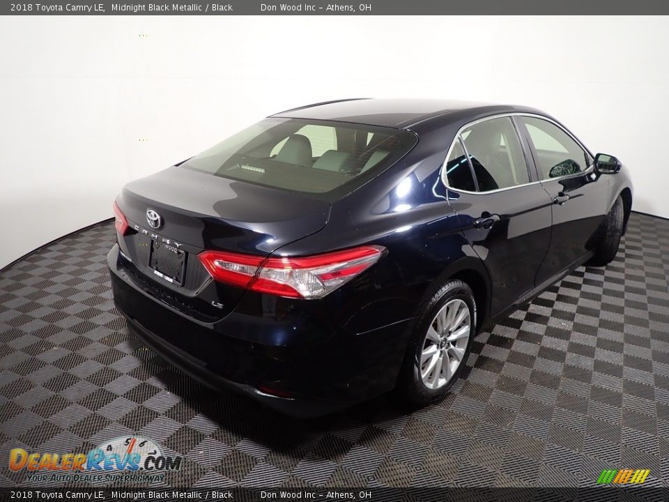2018 Toyota Camry LE Midnight Black Metallic / Black Photo #15
