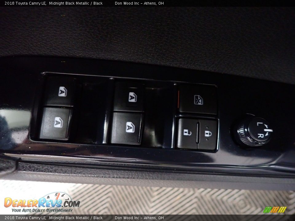 2018 Toyota Camry LE Midnight Black Metallic / Black Photo #17