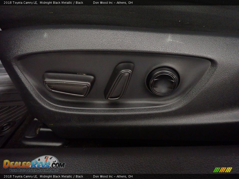 2018 Toyota Camry LE Midnight Black Metallic / Black Photo #19
