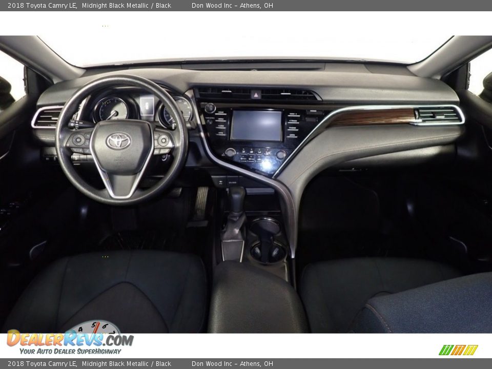 2018 Toyota Camry LE Midnight Black Metallic / Black Photo #20