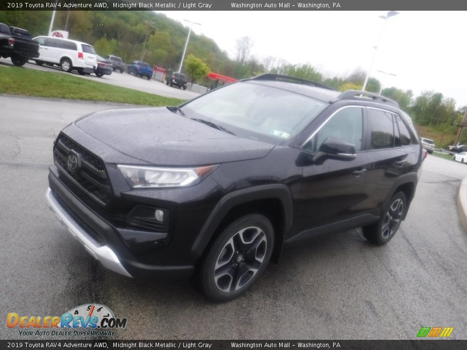 2019 Toyota RAV4 Adventure AWD Midnight Black Metallic / Light Gray Photo #15