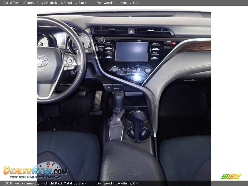 2018 Toyota Camry LE Midnight Black Metallic / Black Photo #21