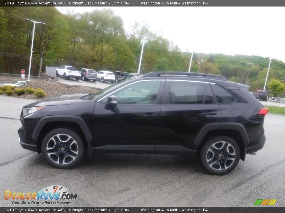 2019 Toyota RAV4 Adventure AWD Midnight Black Metallic / Light Gray Photo #16