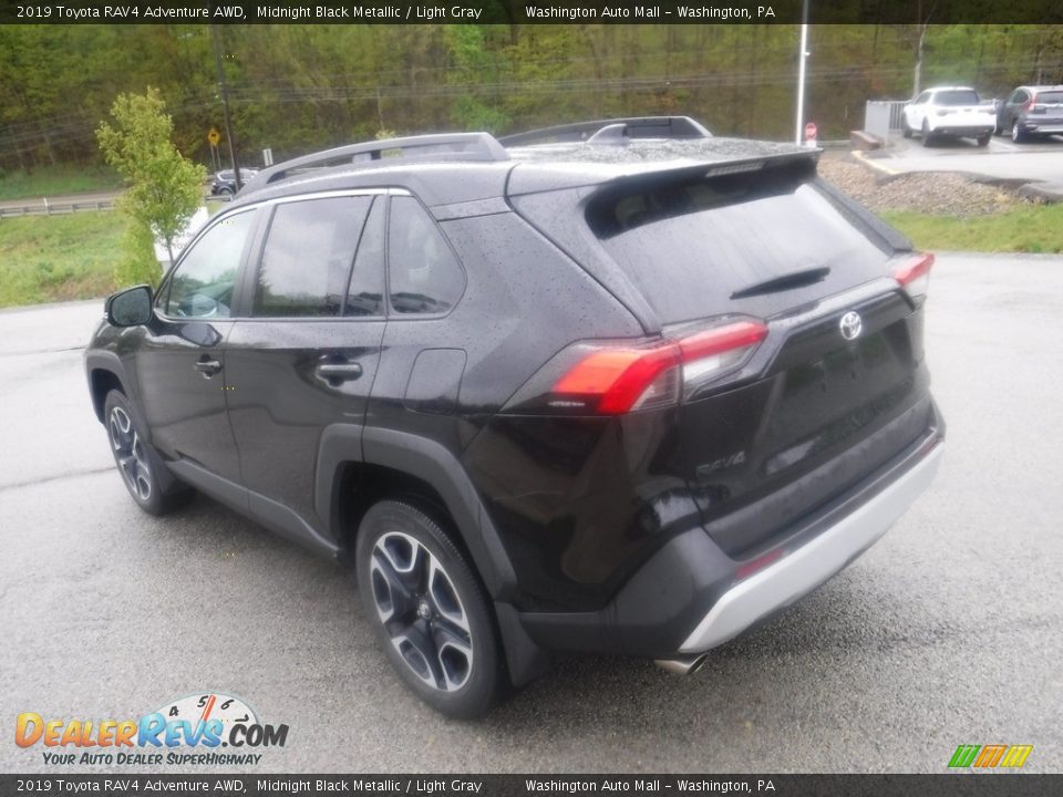 2019 Toyota RAV4 Adventure AWD Midnight Black Metallic / Light Gray Photo #17