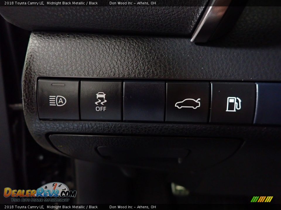 2018 Toyota Camry LE Midnight Black Metallic / Black Photo #27