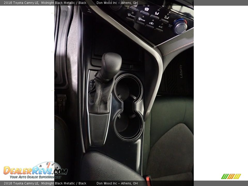 2018 Toyota Camry LE Midnight Black Metallic / Black Photo #28
