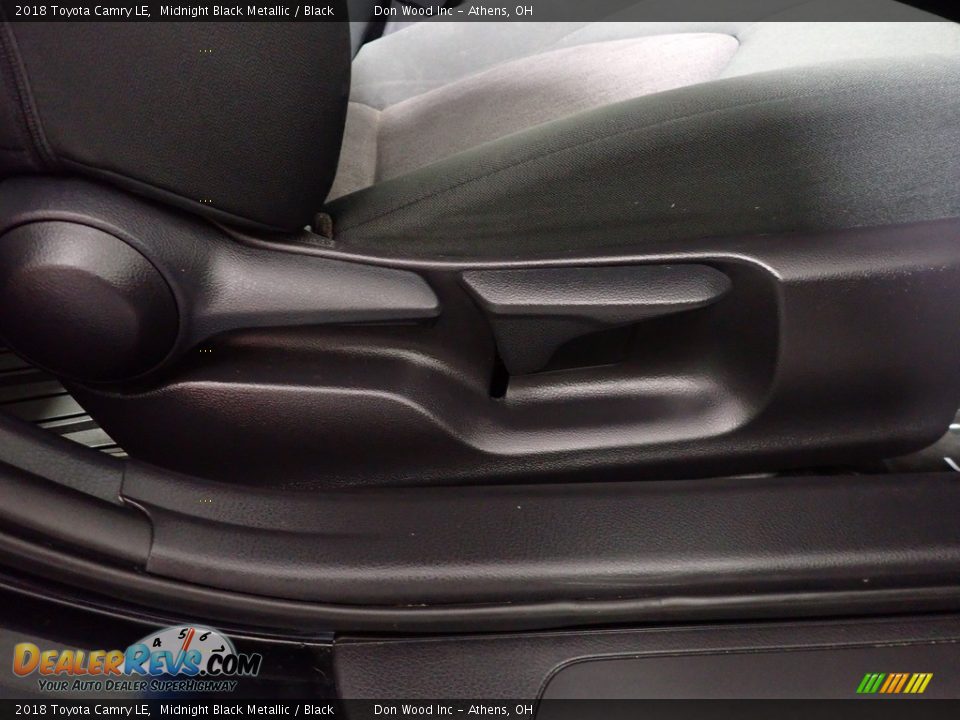 2018 Toyota Camry LE Midnight Black Metallic / Black Photo #36