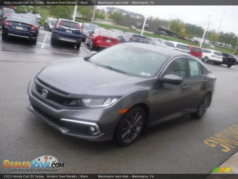 2020 Honda Civic EX Sedan Modern Steel Metallic / Black Photo #6