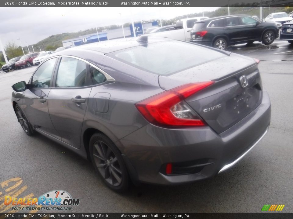 2020 Honda Civic EX Sedan Modern Steel Metallic / Black Photo #8