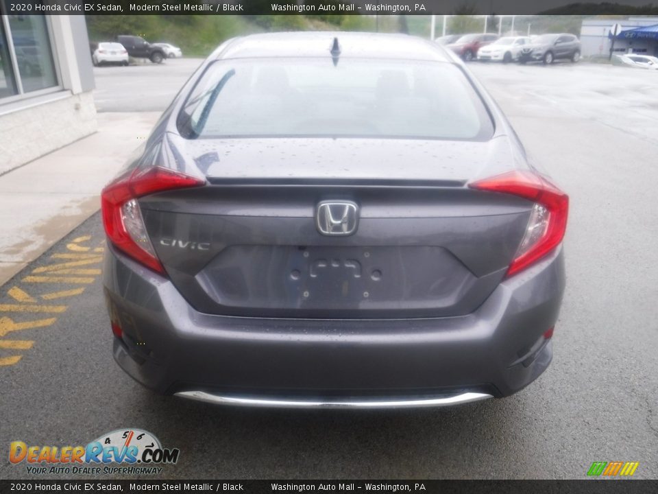 2020 Honda Civic EX Sedan Modern Steel Metallic / Black Photo #9