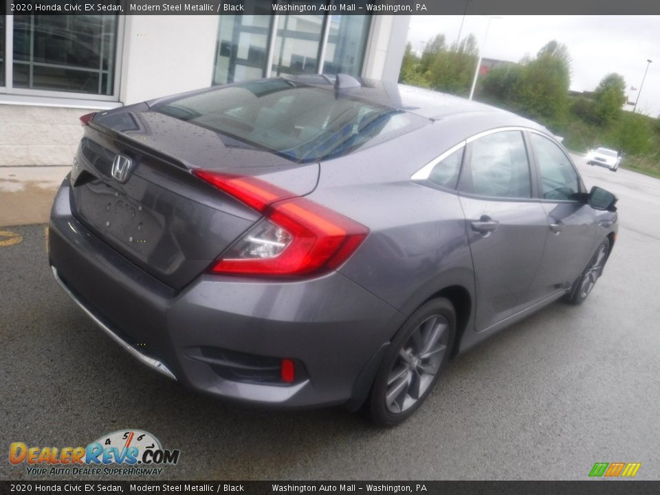 2020 Honda Civic EX Sedan Modern Steel Metallic / Black Photo #10