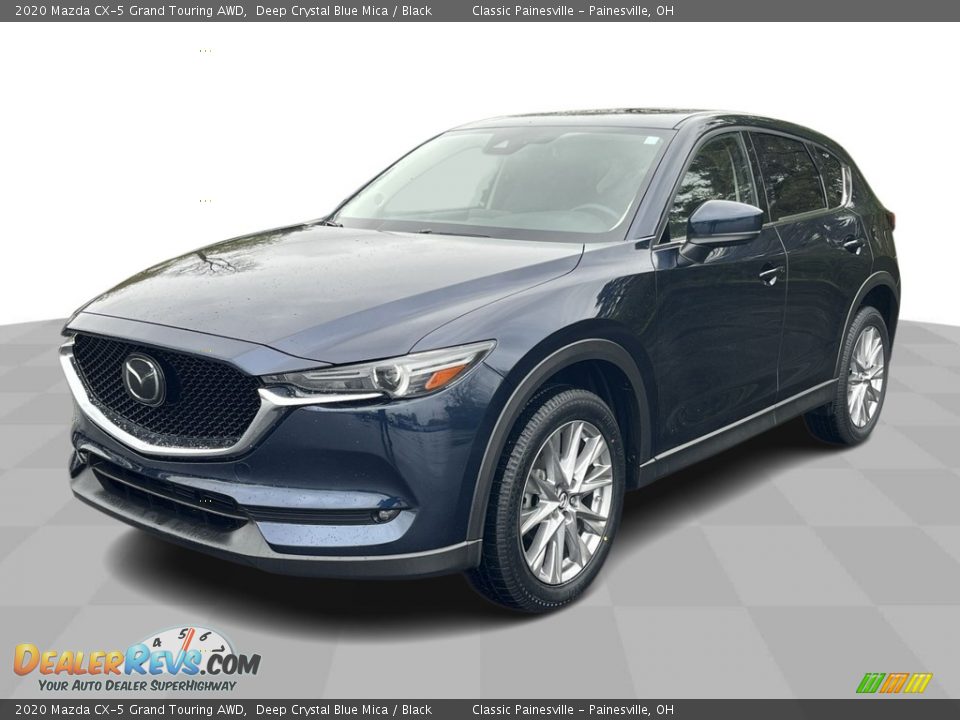 2020 Mazda CX-5 Grand Touring AWD Deep Crystal Blue Mica / Black Photo #1