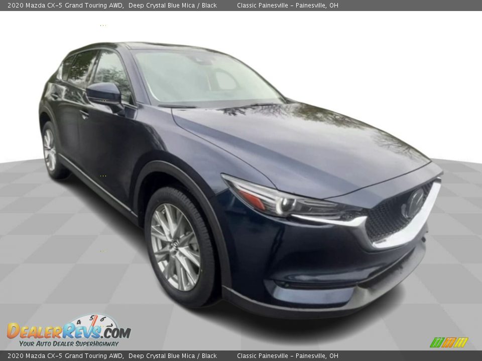 2020 Mazda CX-5 Grand Touring AWD Deep Crystal Blue Mica / Black Photo #2