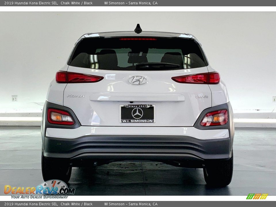 2019 Hyundai Kona Electric SEL Chalk White / Black Photo #3