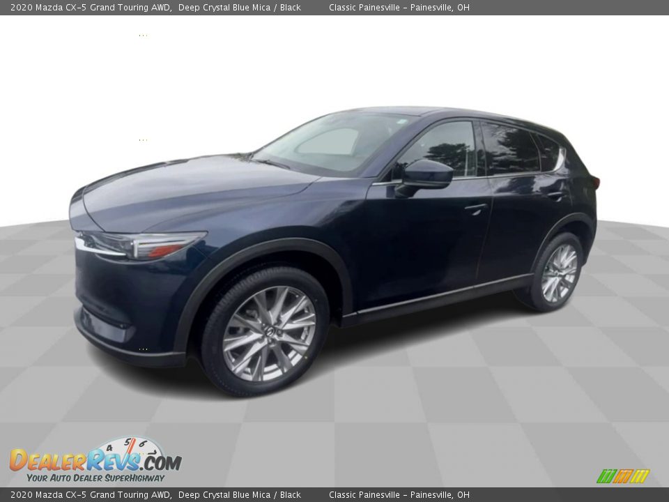 2020 Mazda CX-5 Grand Touring AWD Deep Crystal Blue Mica / Black Photo #4