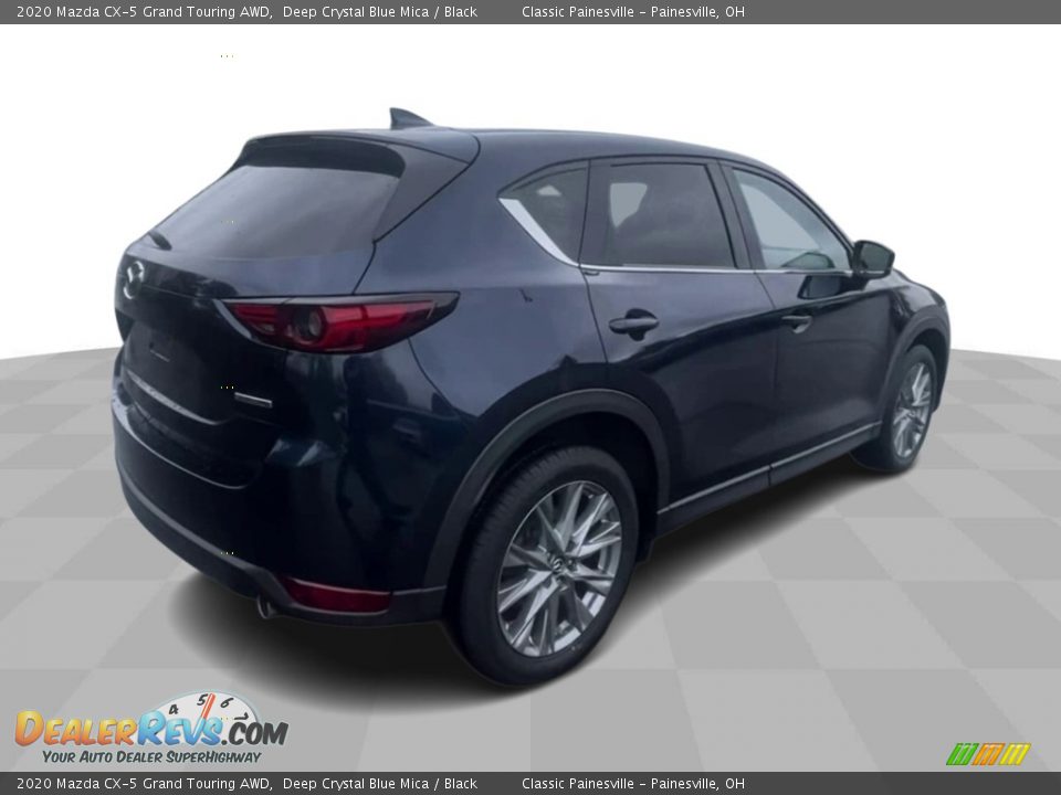 2020 Mazda CX-5 Grand Touring AWD Deep Crystal Blue Mica / Black Photo #8