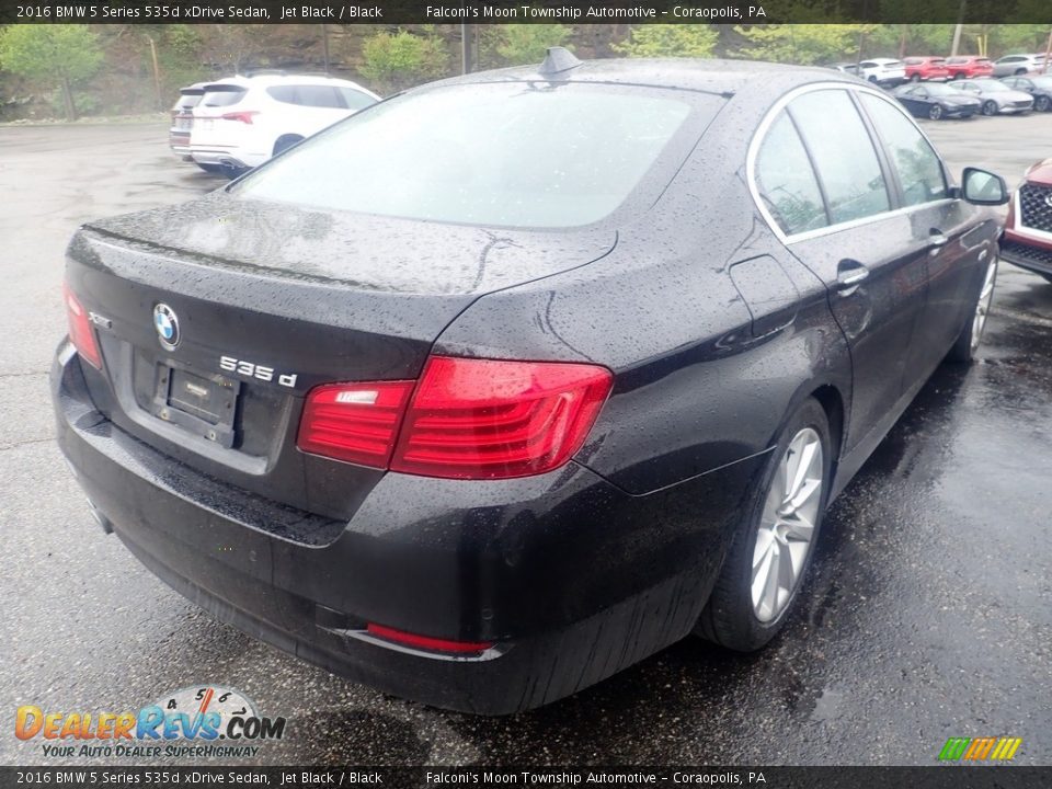 2016 BMW 5 Series 535d xDrive Sedan Jet Black / Black Photo #4