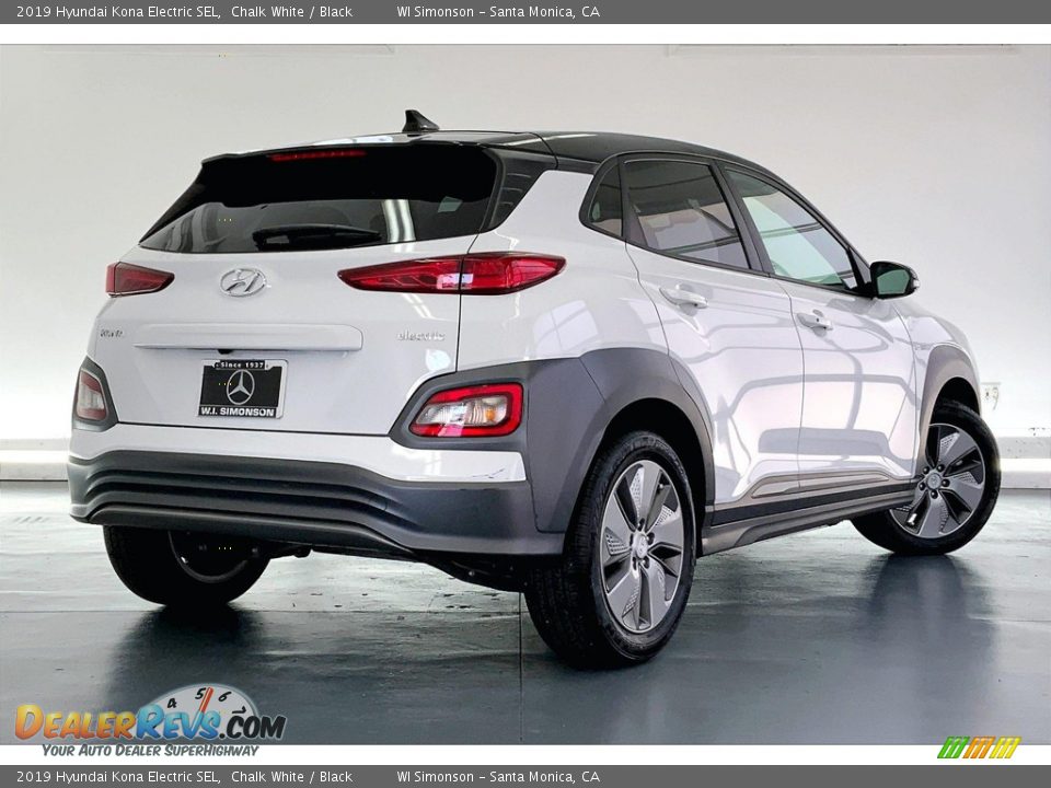 Chalk White 2019 Hyundai Kona Electric SEL Photo #13