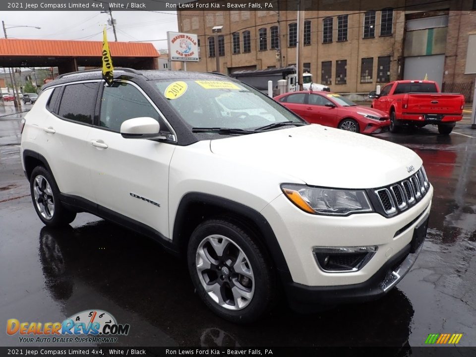 2021 Jeep Compass Limited 4x4 White / Black Photo #2