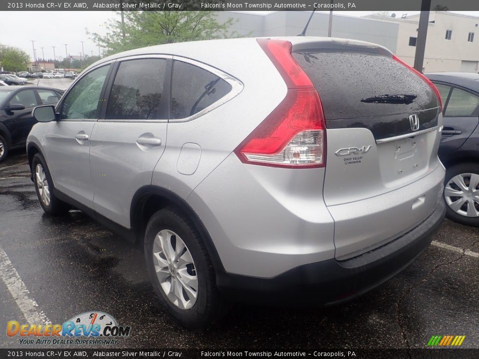 2013 Honda CR-V EX AWD Alabaster Silver Metallic / Gray Photo #2