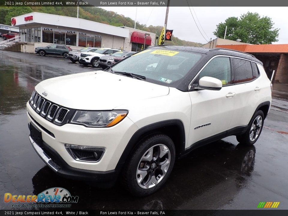 2021 Jeep Compass Limited 4x4 White / Black Photo #4