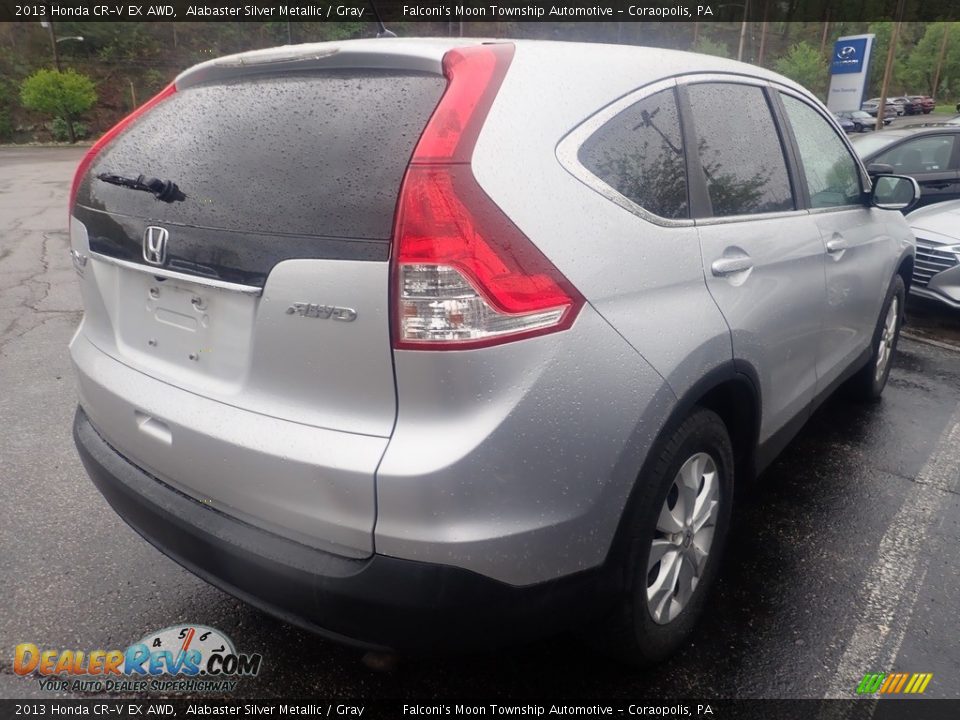 2013 Honda CR-V EX AWD Alabaster Silver Metallic / Gray Photo #4