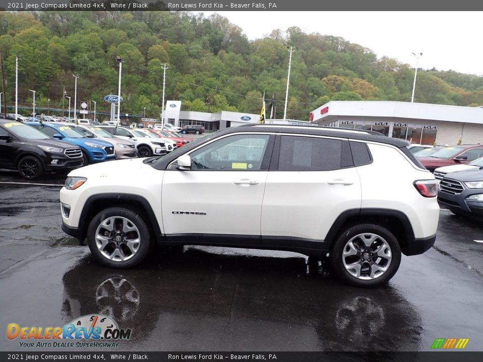 2021 Jeep Compass Limited 4x4 White / Black Photo #5