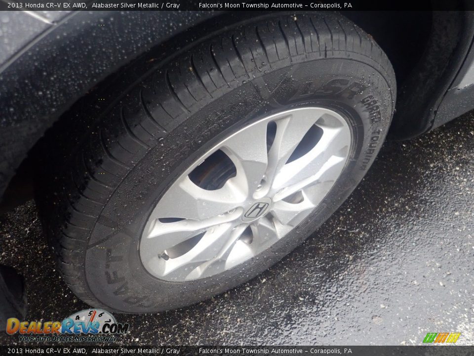 2013 Honda CR-V EX AWD Alabaster Silver Metallic / Gray Photo #5