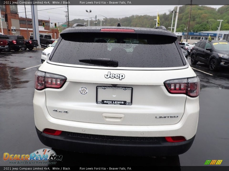 2021 Jeep Compass Limited 4x4 White / Black Photo #7
