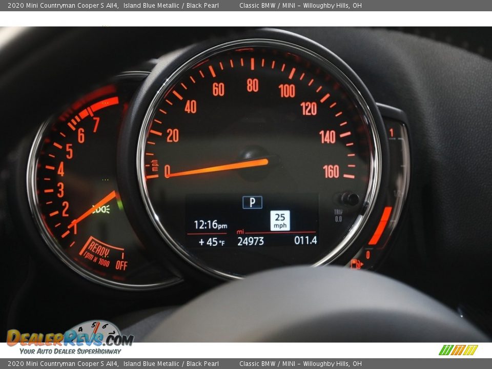 2020 Mini Countryman Cooper S All4 Island Blue Metallic / Black Pearl Photo #8