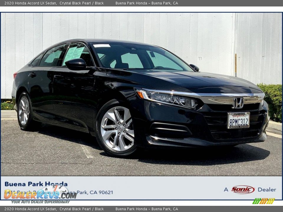 2020 Honda Accord LX Sedan Crystal Black Pearl / Black Photo #1