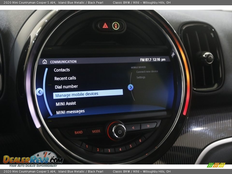 2020 Mini Countryman Cooper S All4 Island Blue Metallic / Black Pearl Photo #12