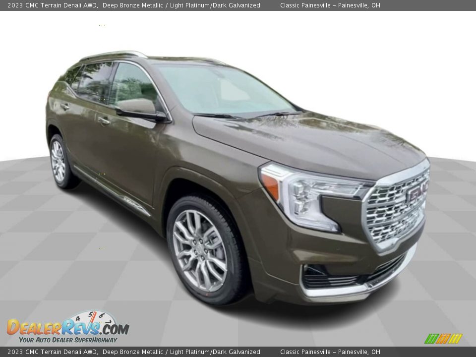 2023 GMC Terrain Denali AWD Deep Bronze Metallic / Light Platinum/Dark Galvanized Photo #2