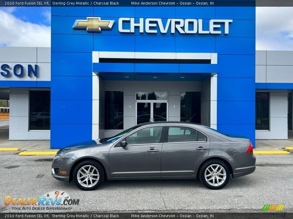 2010 Ford Fusion SEL V6 Sterling Grey Metallic / Charcoal Black Photo #1