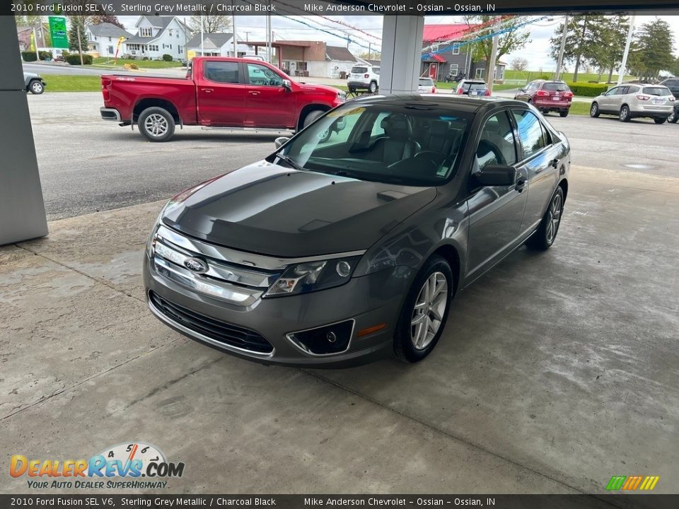 2010 Ford Fusion SEL V6 Sterling Grey Metallic / Charcoal Black Photo #2