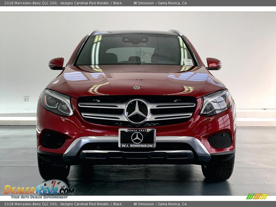 2018 Mercedes-Benz GLC 300 designo Cardinal Red Metallic / Black Photo #2