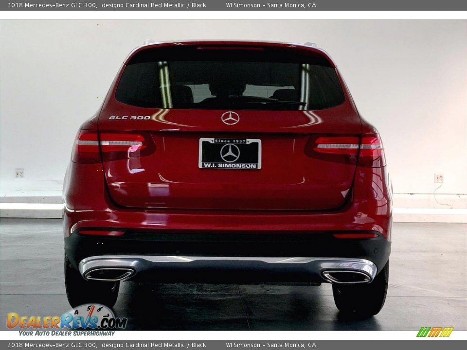 2018 Mercedes-Benz GLC 300 designo Cardinal Red Metallic / Black Photo #3