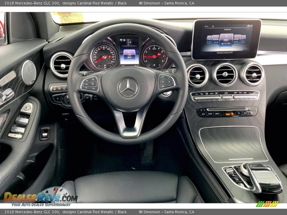 2018 Mercedes-Benz GLC 300 designo Cardinal Red Metallic / Black Photo #4